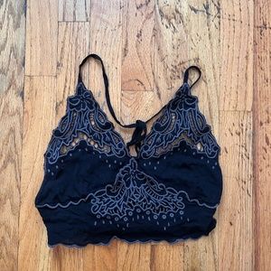 Free People black lace bra top